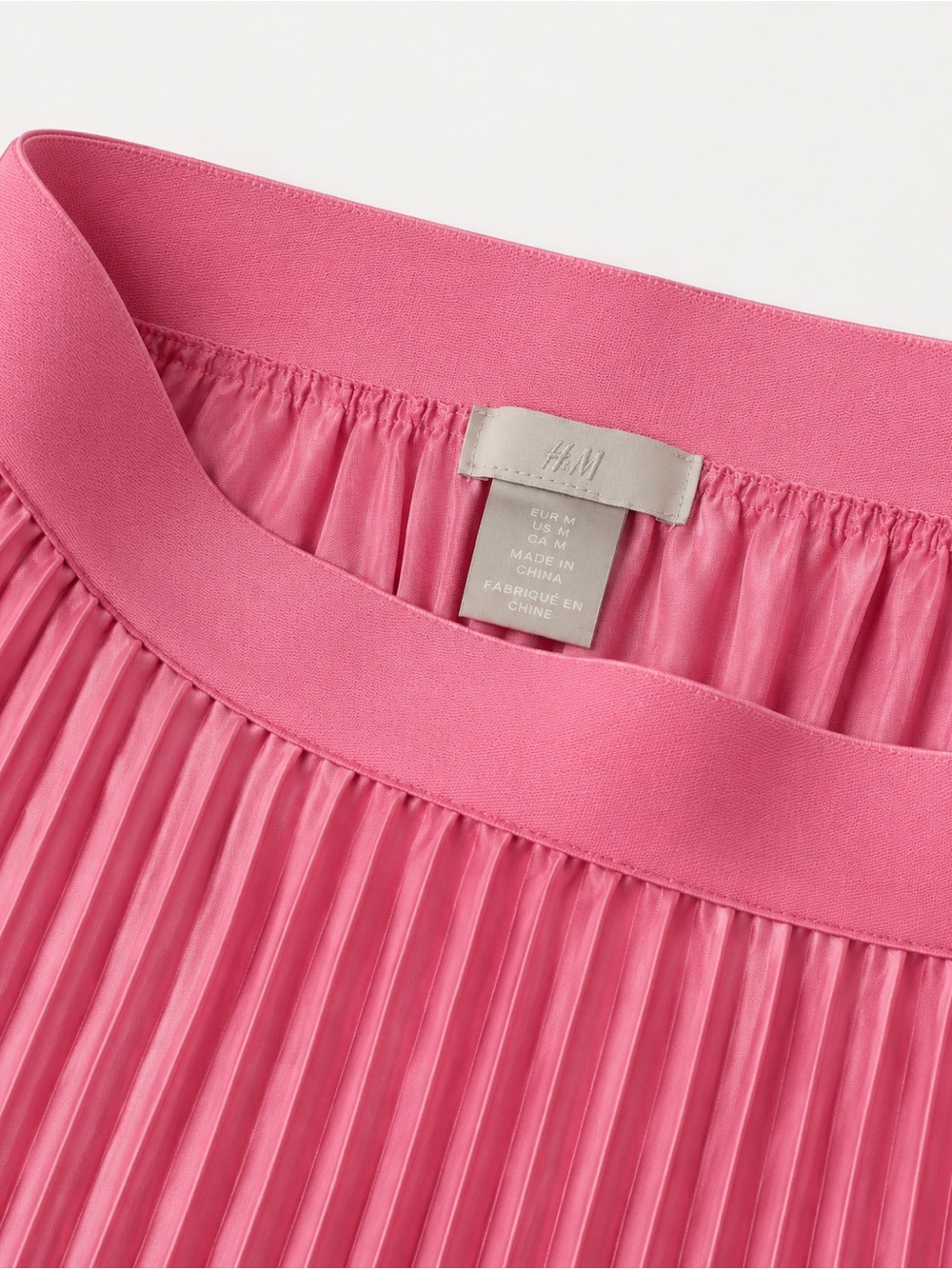 H&M Pink Pleated Midi Skirt - Picture 2 of 3